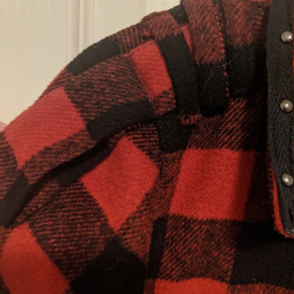 Twik Buffalo Plaid Biker Jacket SM - Picture 2 of 9